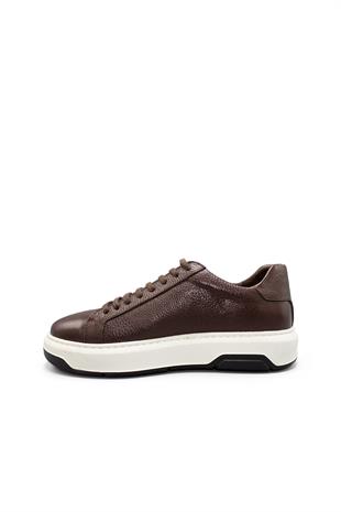 Erkek Sneaker Hakiki Deri Ayakkabı 031Y24E5785