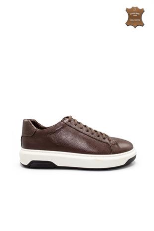 Erkek Sneaker Hakiki Deri Ayakkabı 031Y24E5785