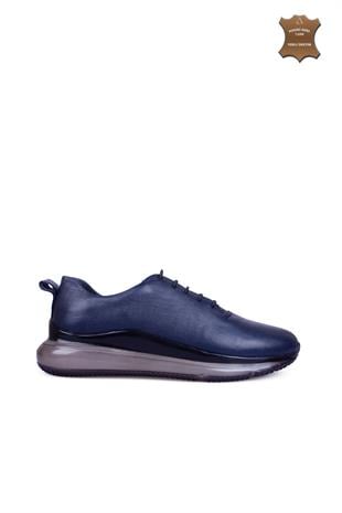 Erkek Sneaker Hakiki Deri Ayakkabı 031Y24E5792