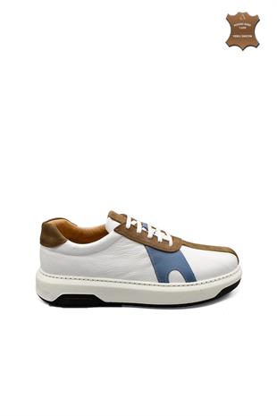 Erkek Sneaker Hakiki Deri Ayakkabı 031Y24E5790