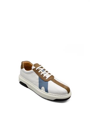 Erkek Sneaker Hakiki Deri Ayakkabı 031Y24E5790