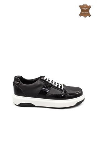 Erkek Sneaker Hakiki Deri Ayakkabı 031Y24E5788