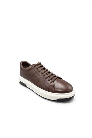 Erkek Sneaker Hakiki Deri Ayakkabı 031Y24E5785
