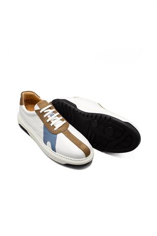 Erkek Sneaker Hakiki Deri Ayakkabı 031Y24E5790