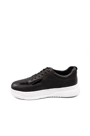 Erkek Sneaker Hakiki Deri Ayakkabı 082Y24E40725