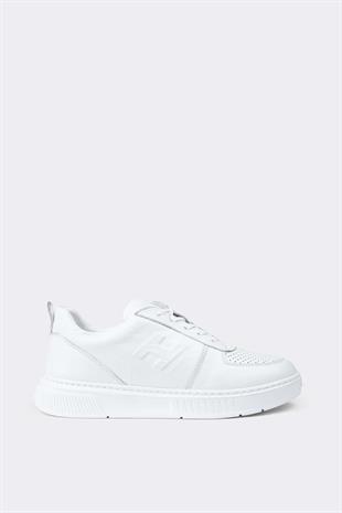 Erkek Sneaker Hakiki Deri Ayakkabı 082Y24E40728