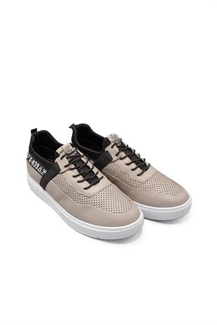 Erkek Sneaker Hakiki Deri Ayakkabı 082Y24E40752