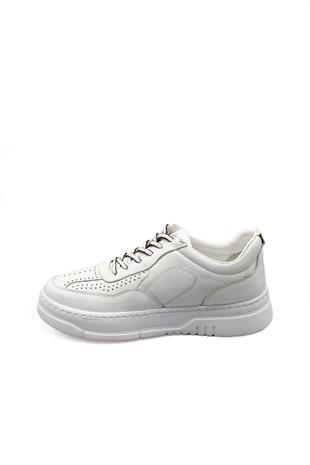 Erkek Sneaker Hakiki Deri Ayakkabı 082Y24E40736