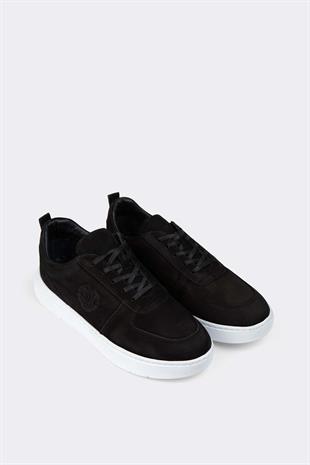 Erkek Sneaker Hakiki Deri Ayakkabı 082Y24E40704