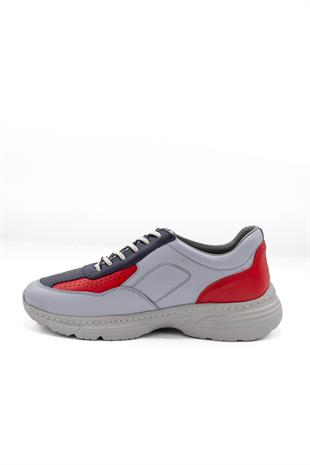 Erkek Sneaker Hakiki Deri Ayakkabı 082Y24E40737