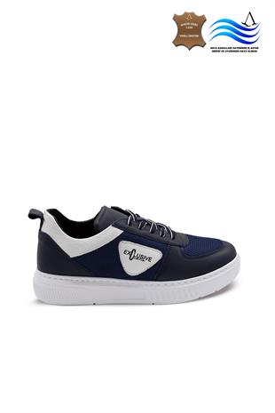 Erkek Sneaker Hakiki Deri Ayakkabı 082Y24E40743