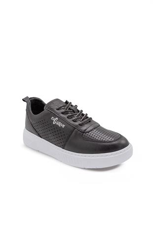 Erkek Sneaker Hakiki Deri Ayakkabı 082Y24E40740