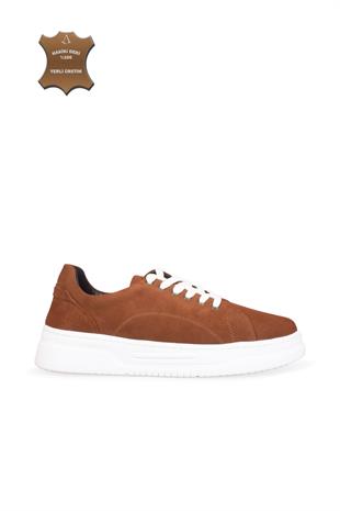 Erkek Sneaker Hakiki Deri Ayakkabı 082Y24E40716