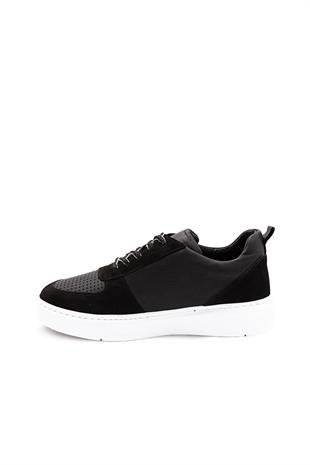 Erkek Sneaker Hakiki Deri Ayakkabı 082Y24E40734
