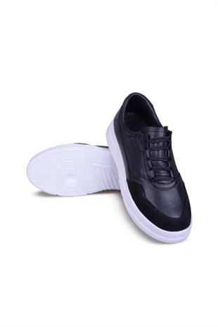 Erkek Sneaker Hakiki Deri Ayakkabı 082Y24E40729