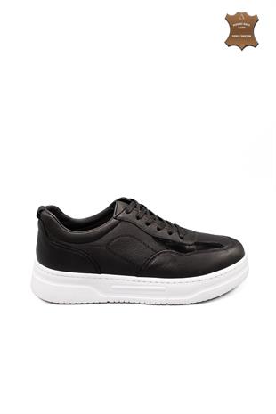 Erkek Sneaker Hakiki Deri Ayakkabı 082Y24E40725