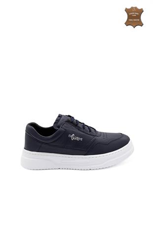 Erkek Sneaker Hakiki Deri Ayakkabı 082Y24E40741