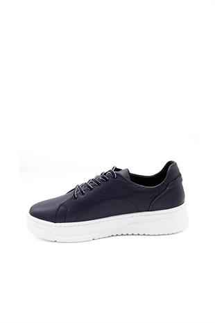 Erkek Sneaker Hakiki Deri Ayakkabı 082Y24E40716