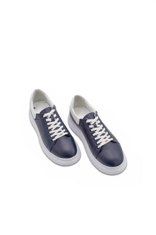 Erkek Sneaker Hakiki Deri Ayakkabı 082Y24E40746