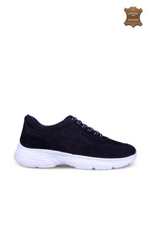 Erkek Sneaker Hakiki Deri Ayakkabı 082Y24E40737