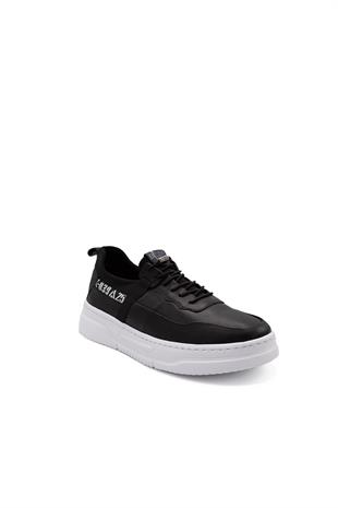 Erkek Sneaker Hakiki Deri Ayakkabı 082Y24E40733