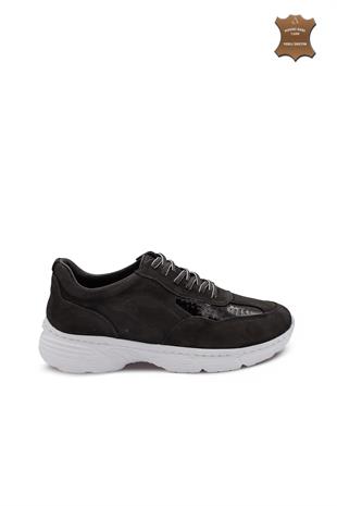 Erkek Sneaker Hakiki Deri Ayakkabı 082Y24E40737