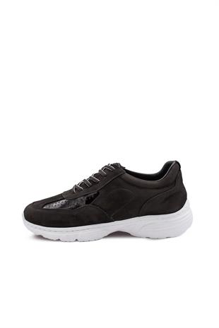 Erkek Sneaker Hakiki Deri Ayakkabı 082Y24E40737