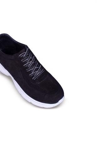 Erkek Sneaker Hakiki Deri Ayakkabı 082Y24E40737