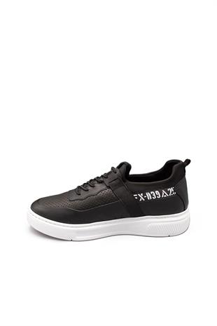 Erkek Sneaker Hakiki Deri Ayakkabı 082Y24E40752