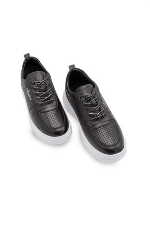 Erkek Sneaker Hakiki Deri Ayakkabı 082Y24E40740