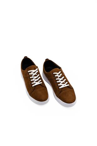 Erkek Sneaker Hakiki Deri Ayakkabı 082Y24E40748