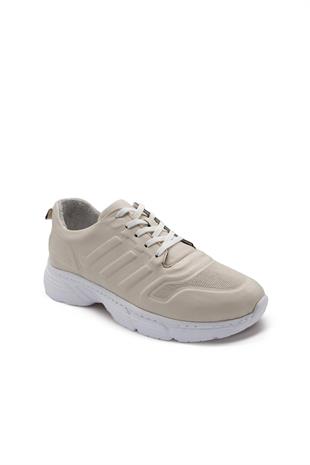 Erkek Sneaker Hakiki Deri Ayakkabı 082Y24E40744