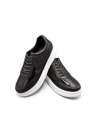 Erkek Sneaker Hakiki Deri Ayakkabı 082Y24E40736