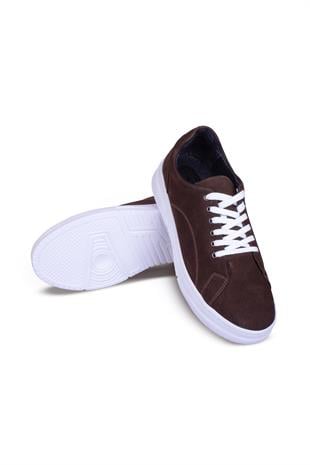 Erkek Sneaker Hakiki Deri Ayakkabı 082Y24E40716