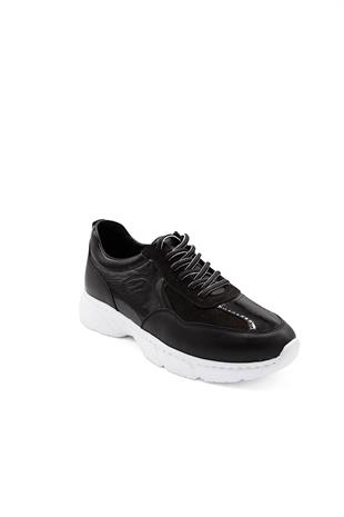Erkek Sneaker Hakiki Deri Ayakkabı 082Y24E40737
