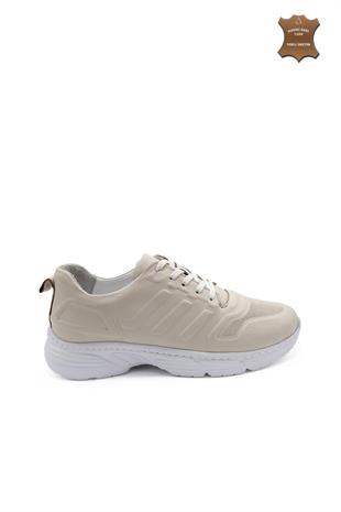 Erkek Sneaker Hakiki Deri Ayakkabı 082Y24E40744