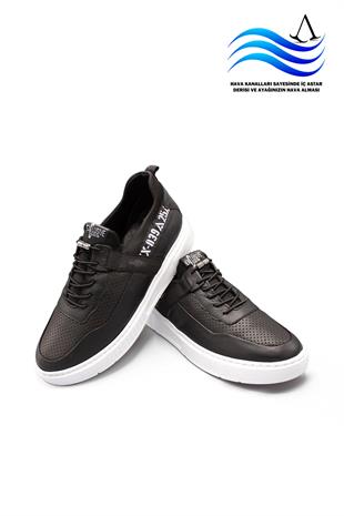 Erkek Sneaker Hakiki Deri Ayakkabı 082Y24E40752