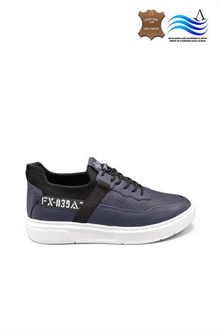 Erkek Sneaker Hakiki Deri Ayakkabı 082Y24E40752