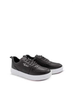 Erkek Sneaker Hakiki Deri Ayakkabı 082Y24E40740