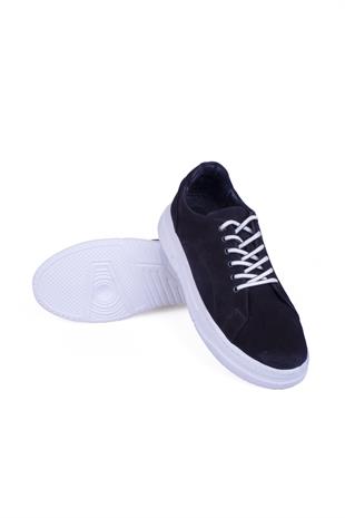 Erkek Sneaker Hakiki Deri Ayakkabı 082Y24E40716