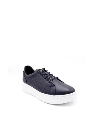 Erkek Sneaker Hakiki Deri Ayakkabı 082Y24E40716