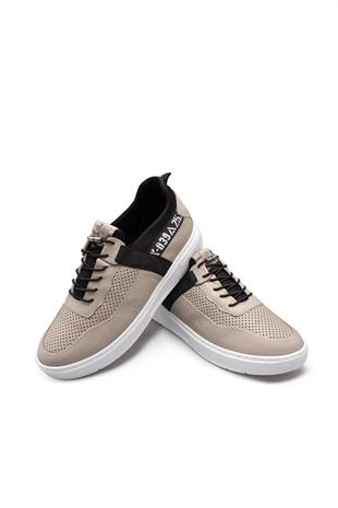 Erkek Sneaker Hakiki Deri Ayakkabı 082Y24E40752