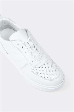 Erkek Sneaker Hakiki Deri Ayakkabı 082Y24E40728