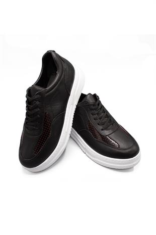 Erkek Sneaker Hakiki Deri Ayakkabı 082Y24E40730