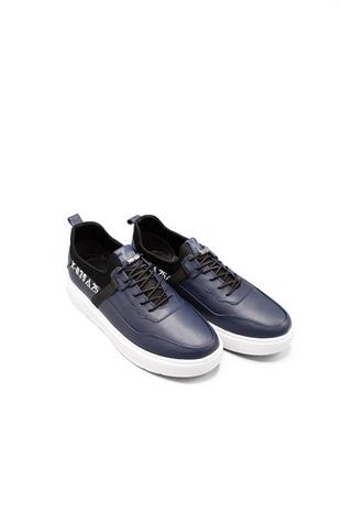 Erkek Sneaker Hakiki Deri Ayakkabı 082Y24E40749