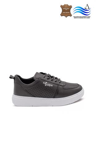 Erkek Sneaker Hakiki Deri Ayakkabı 082Y24E40740