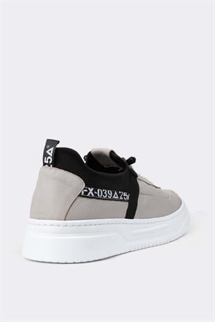 Erkek Sneaker Hakiki Deri Ayakkabı 082Y24E40733