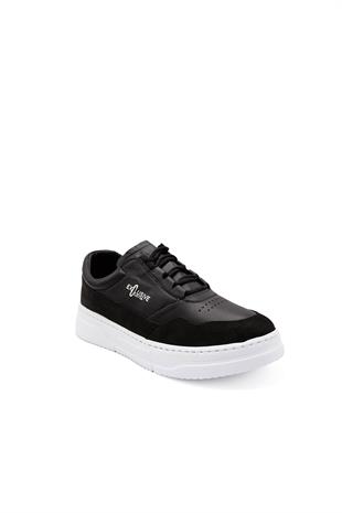 Erkek Sneaker Hakiki Deri Ayakkabı 082Y24E40741