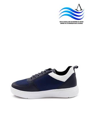 Erkek Sneaker Hakiki Deri Ayakkabı 082Y24E40743