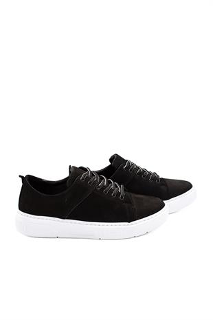 Erkek Sneaker Hakiki Deri Ayakkabı 082Y24E40748